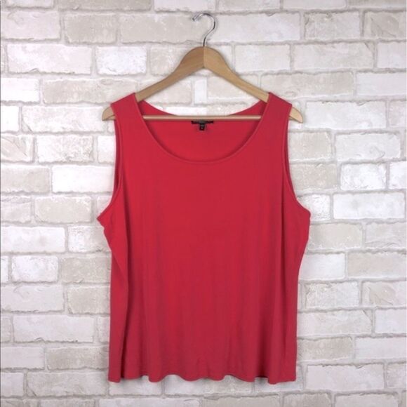 Eileen Fisher Tops - Eileen Fisher 100% Silk Sleeveless Blouse Size 1X